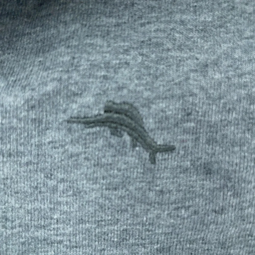 Tommy Bahama Sweater Boys Medium 10-12 Heather Gray Quarter‎ Zip Pullover Marlin